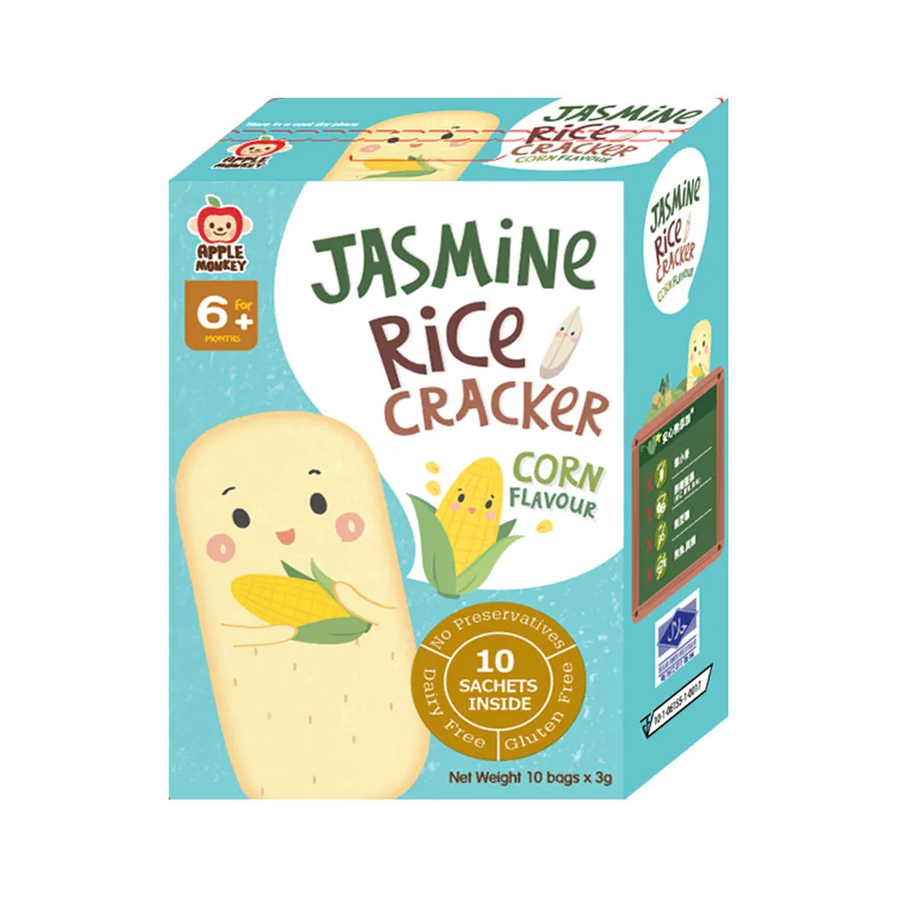 【泰國Apple Monkey】茉莉香米米餅(30g/盒) 寶寶米餅 手指餅乾 幼兒點心 歷史價格詳細信息