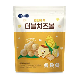 韓國【Bebecook】嬰幼兒玉米球-雙倍起司(25g) (2入組) 歷史價格詳細信息