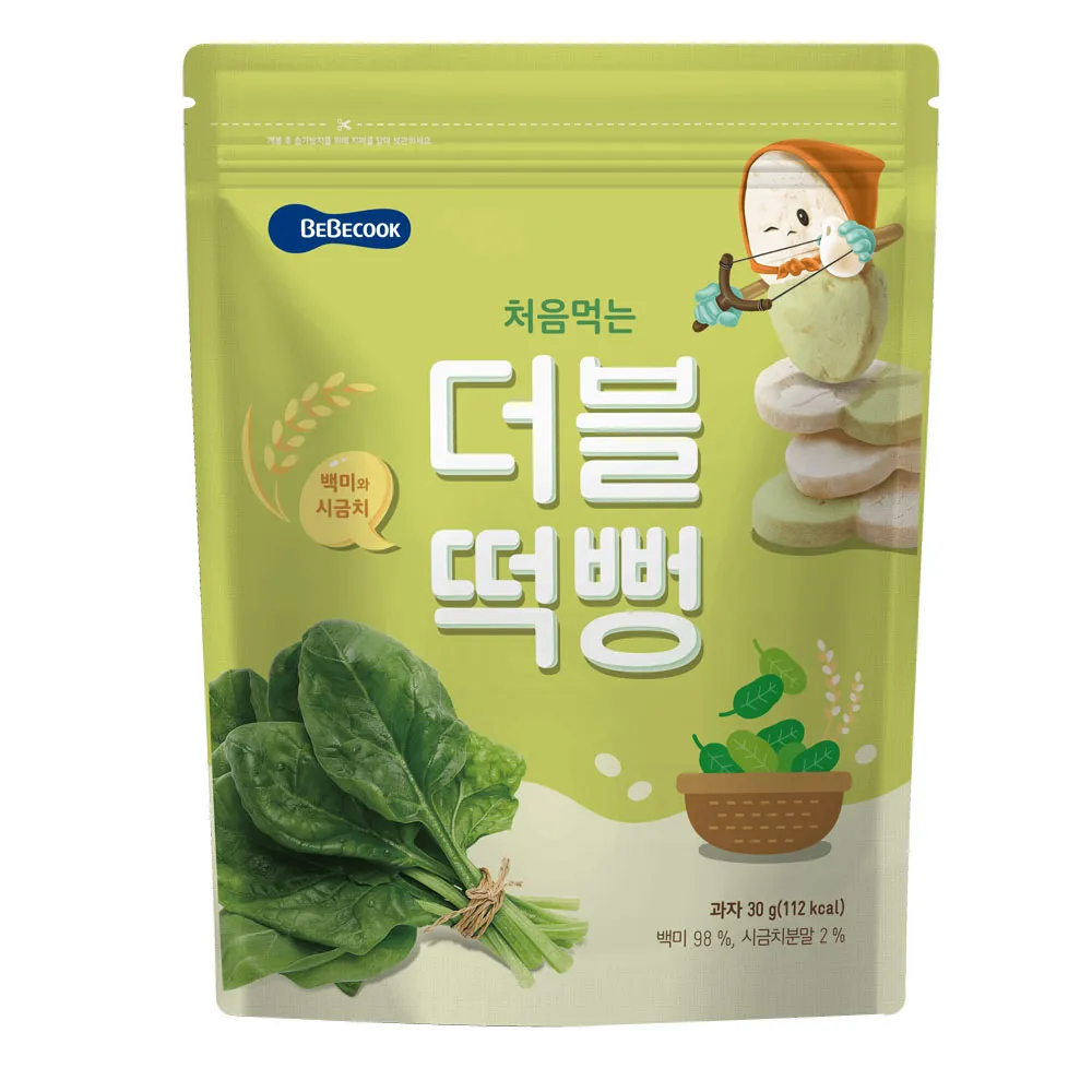 韓國 【Bebecook】 寶膳 嬰幼兒雙色初食綿綿米餅-白米南瓜(30g) (2入組) 歷史價格詳細信息