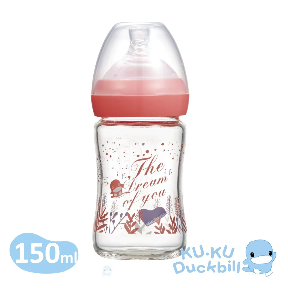 KU KU 酷咕鴨 夢想樂章玻璃奶瓶 - 月光藍(240ml)【佳兒園婦幼館】 歷史價格詳細信息