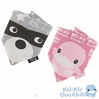 KU KU 酷咕鴨 三角扣帶領巾-淘氣雙星(2入)【佳兒園婦幼館】 歷史價格詳細信息