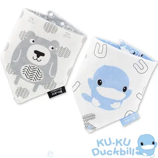 KU KU 酷咕鴨 三角扣帶領巾-淘氣雙星(2入)【佳兒園婦幼館】 歷史價格詳細信息