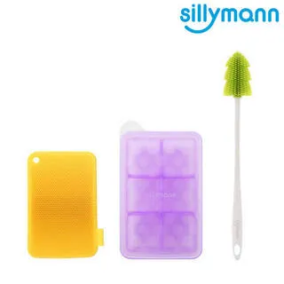 【韓國sillymann】熱銷超值三件組-副食品盒12格(30ml)粉+洗碗刷(黃)+奶瓶刷(藍) 歷史價格詳細信息