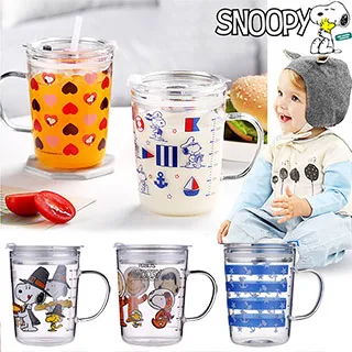史努比SNOOPY 多用途刻度牛奶杯/玻璃杯 350ML【STAR BABY】 歷史價格詳細信息