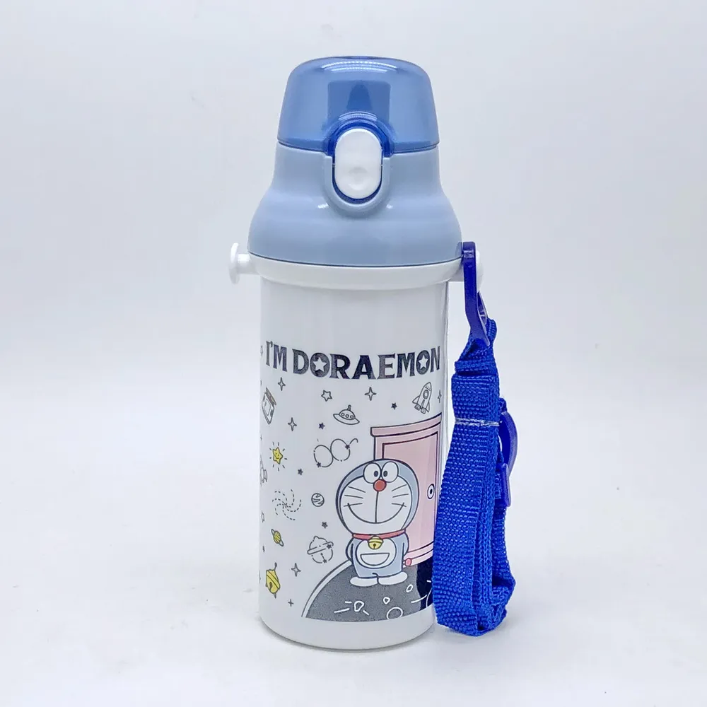 【Doraemon】日本製 哆啦A夢 彈蓋直飲水壺 透明隨身瓶 480ML 附背帶(日本限定版平輸) 歷史價格詳細信息