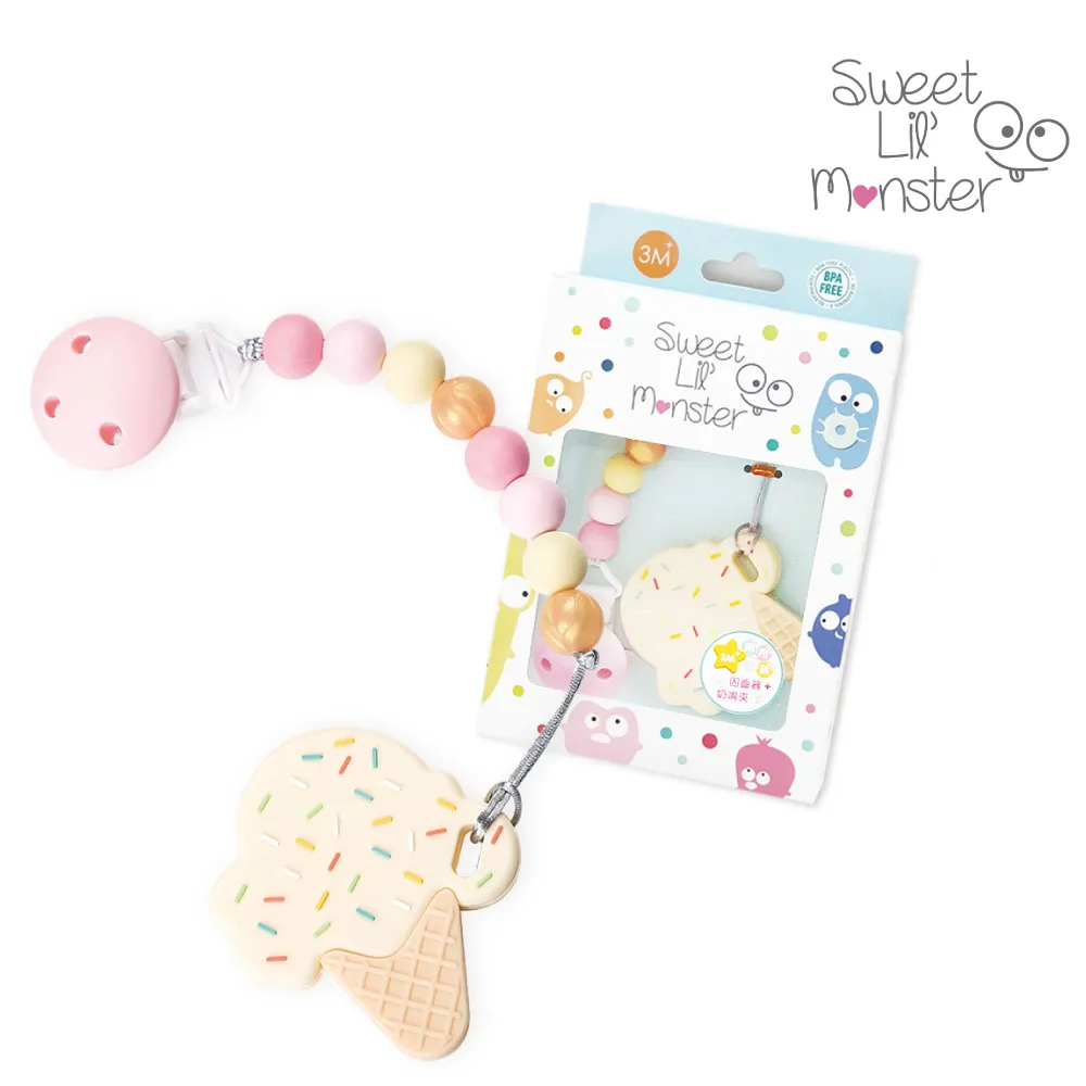 【Sweet Lil Monster】香草棉花糖冰淇淋固齒器/奶嘴鍊 歷史價格詳細信息