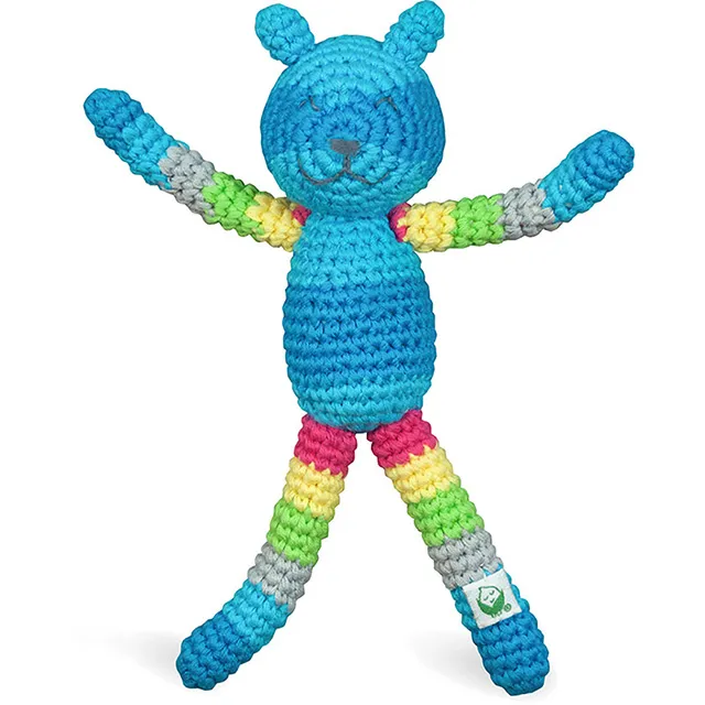 美國 green sprouts 寶寶安全有機棉玩具_彩色波浪鼓_GS240043 歷史價格詳細信息