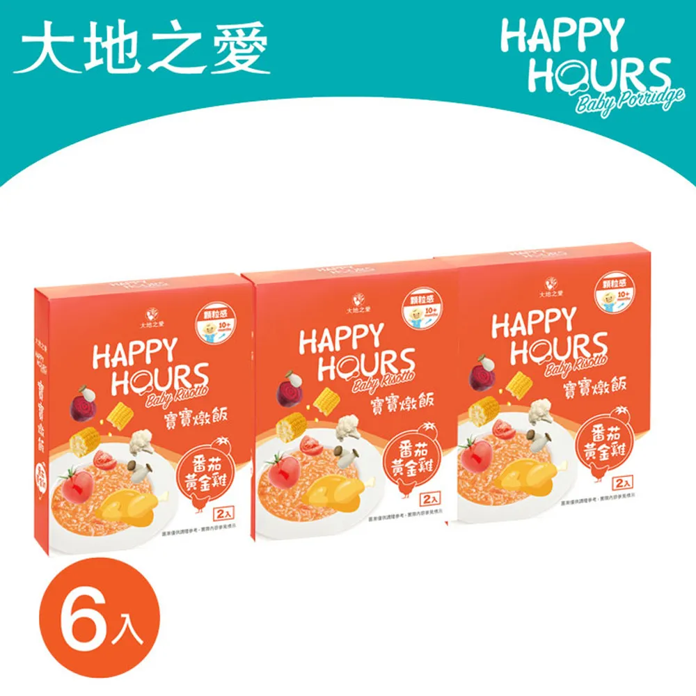 【大地之愛】HAPPY HOURS寶寶燉飯-番茄黃金雞6入(專為10個月以上幼兒設計) 歷史價格詳細信息