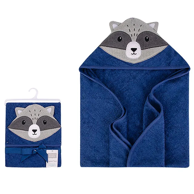 美國 luvable friends 嬰幼兒動物造型連帽浴巾/包巾_76x76cm_小企鵝_LF16426 歷史價格詳細信息