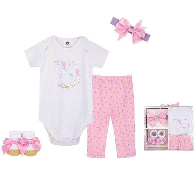 美國 luvable friends  嬰幼兒彌月禮盒組/最佳送禮/4入禮盒組_獨角獸之夢_LF10186 歷史價格詳細信息