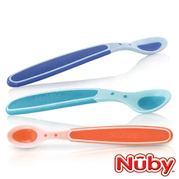 Nuby 感溫湯匙3入裝，平滑柔軟的湯匙，保護寶寶柔嫩的牙齦和乳牙  娃娃購 婦嬰用品專賣店 歷史價格詳細信息