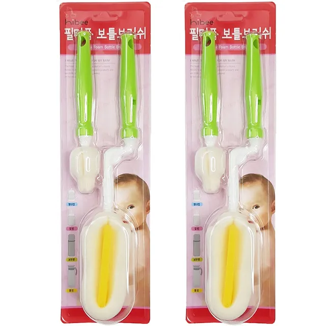 正韓 hibee 各類杯蓋/杯子/水壺縫隙/奶嘴/奶瓶 海綿萬用刷+吸管刷3入組_HFB007 歷史價格詳細信息