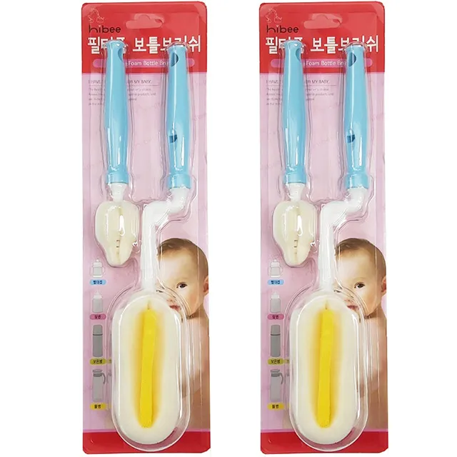 正韓 hibee 各類杯蓋/杯子/水壺縫隙/奶嘴/奶瓶 海綿萬用刷+吸管刷3入組_HFB007 歷史價格詳細信息