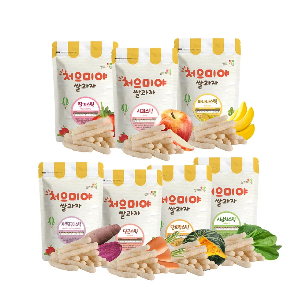 ssalgwaja 韓國米餅村寶寶糙米圈圈，3包贈酷咕鴨固齒器一個，7個月以上寶寶適用，每包50公克，台灣總代理公司貨 歷史價格詳細信息