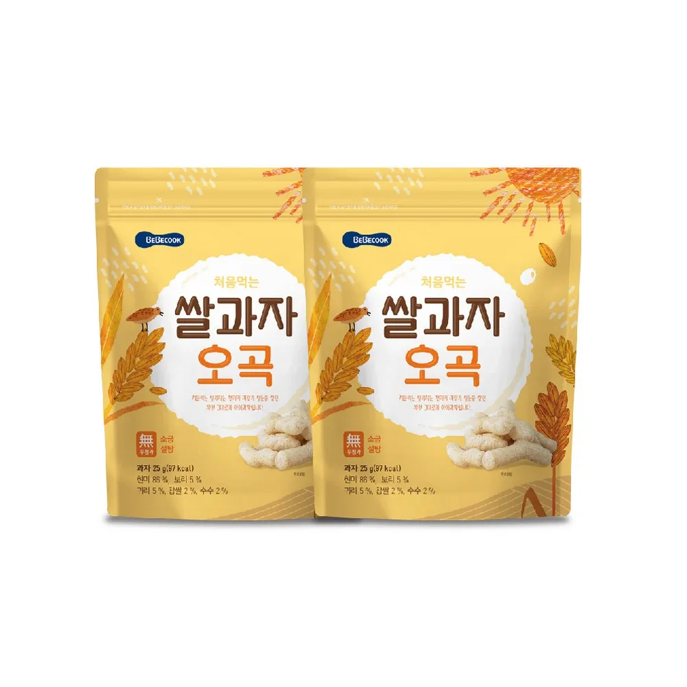 BEBECOOK 寶膳 智慧媽媽 嬰幼兒雙色初食綿綿米餅 寶寶米餅 【樂兒屋】 歷史價格詳細信息