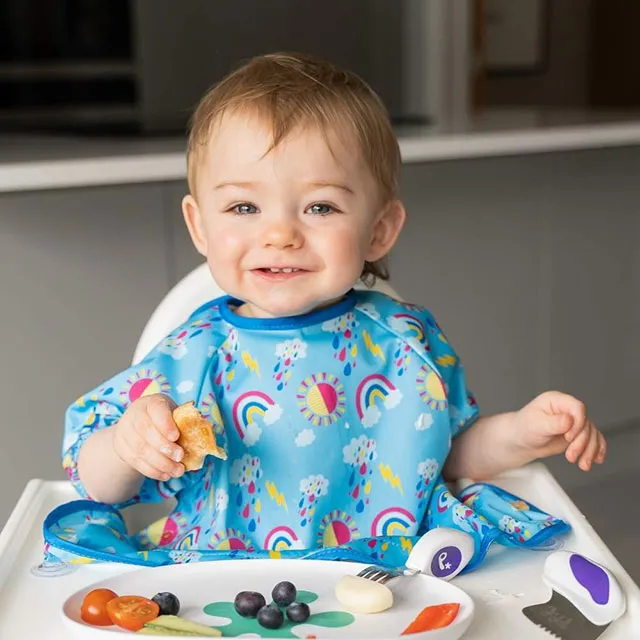 英國 Tidy TOT 防髒吸盤圍兜(短袖)-可愛斑馬/晴空藍【佳兒園婦幼館】 歷史價格詳細信息