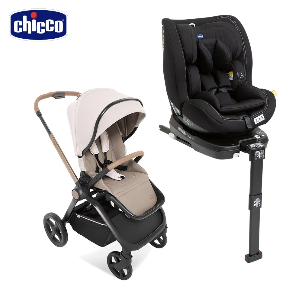 【chicco】Mysa時尚手推車+seat3fit安全汽座多色 歷史價格詳細信息