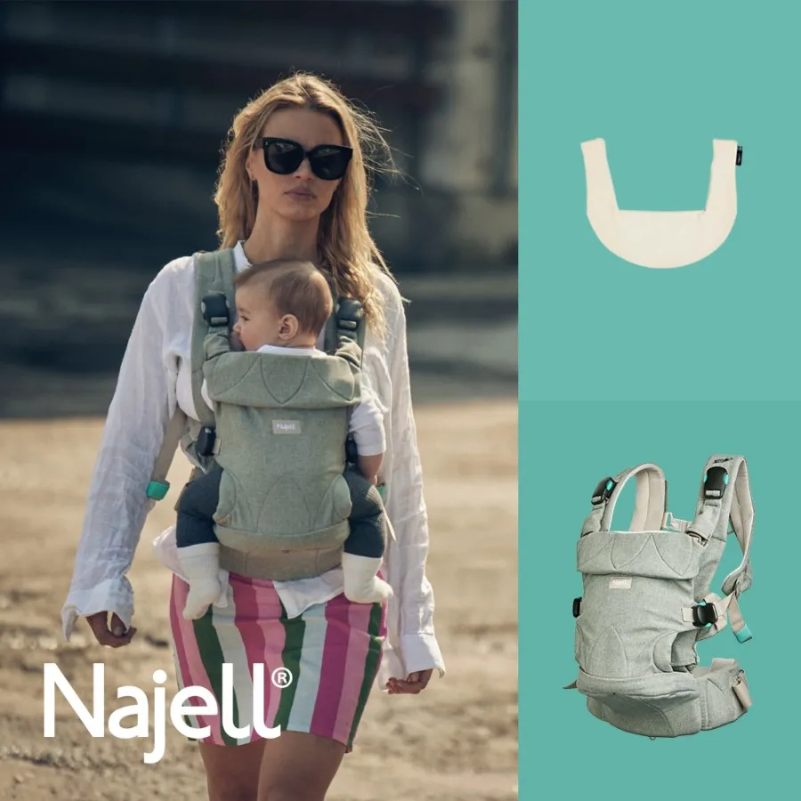 【瑞典Najell】Original V2磁扣嬰兒揹帶/背巾/腰凳揹巾-拿鐵杏+口水墊組 歷史價格詳細信息
