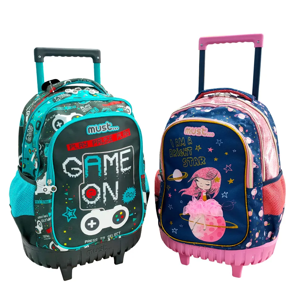 兒童拉杆書包女 小學生爬樓梯可伸縮男孩6-12周歲1-3-6年級雙肩包 歷史價格詳細信息