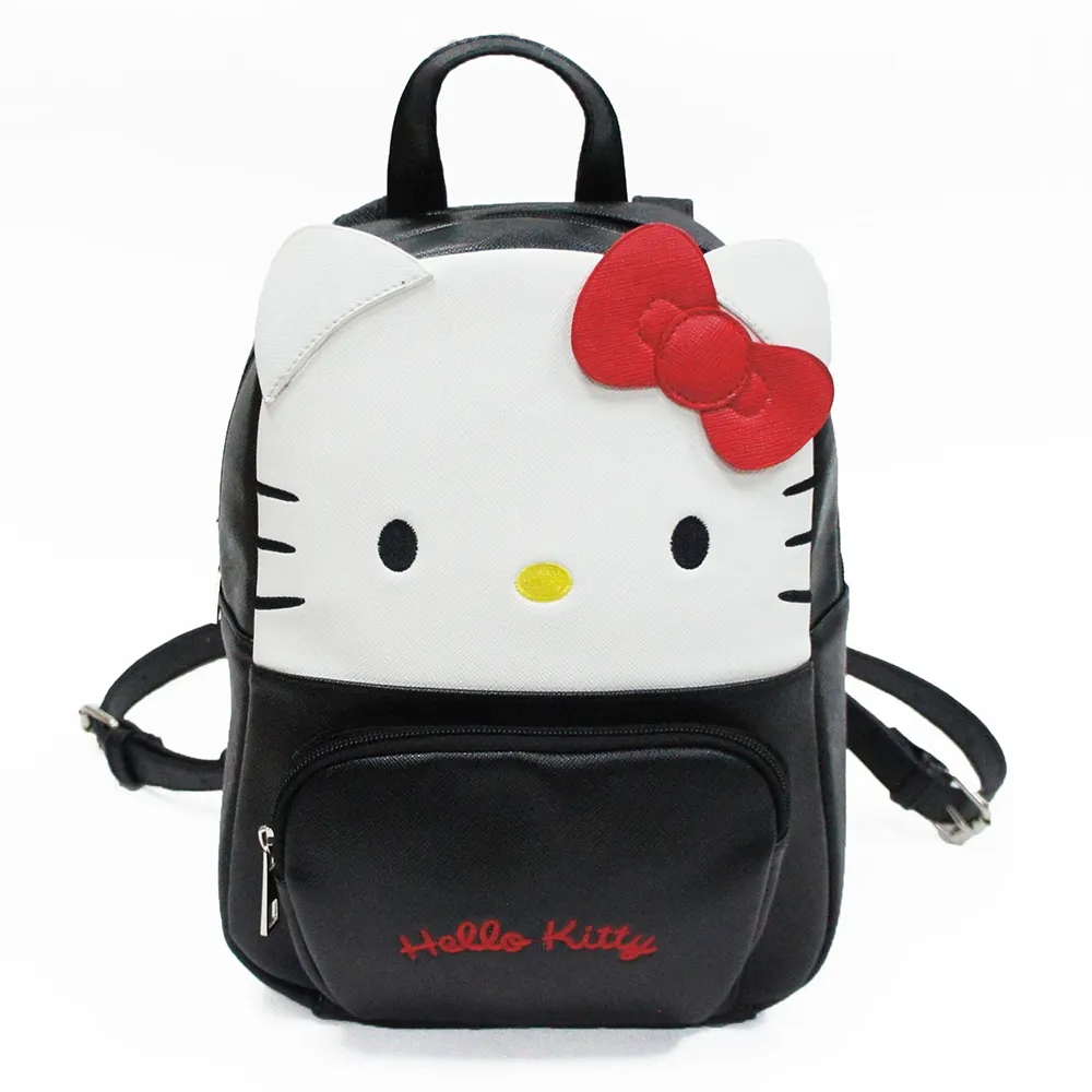 Hello Kitty聯名- 後背包 Preppy Style / 復古學院-黑色 歷史價格詳細信息