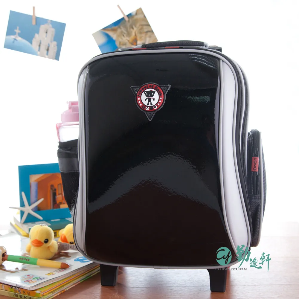 UNME 拉桿後背書包大容量附雨罩台灣製單向靜音輪全年級適用 歷史價格詳細信息