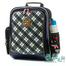 【UnMe】英式學院風人體工學後背書包/紅格 歷史價格詳細信息