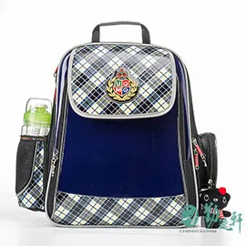 【UnMe】英式學院風人體工學後背書包/紅格 歷史價格詳細信息