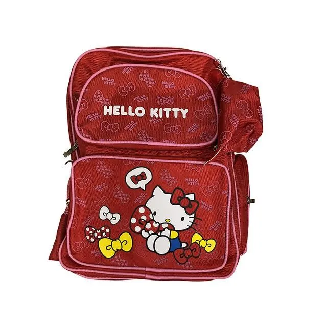 KITTY後背大容量可A4資夾U型開口背心服貼主+外袋共五層中低年級 歷史價格詳細信息