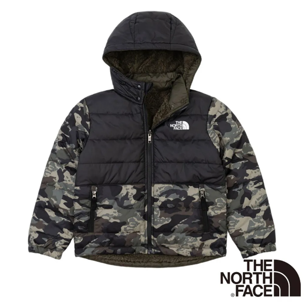 【The North Face】童 雙面穿連帽保暖鵝絨背心/89XR-ROU 沙丘白 歷史價格詳細信息