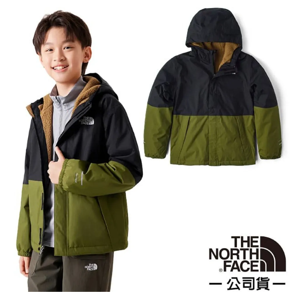 【The North Face】童 輕量防水透氣連帽休閒外套.防風休閒夾克/8A48-PIN 泉水藍 歷史價格詳細信息