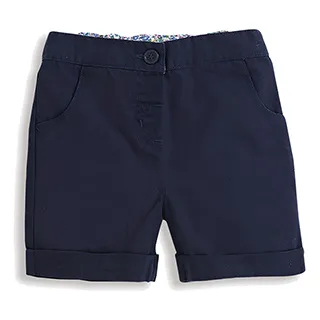 英國 JoJo Maman BeBe 超優質嬰幼兒/兒童100% 純棉綁繩短褲_海軍藍 (JJ-D7415-N) 歷史價格詳細信息