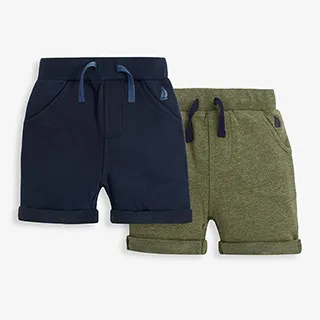 英國 JoJo Maman BeBe 超優質嬰幼兒/兒童100% 純棉綁繩短褲_海軍藍 (JJ-D7415-N) 歷史價格詳細信息