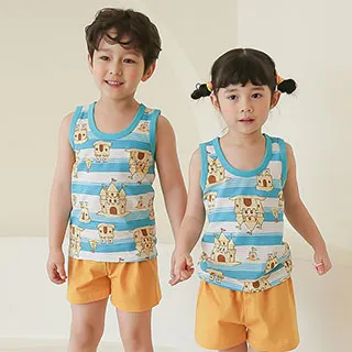 【Puco】正韓超優質嬰幼兒/兒童七分袖100% 有機純棉家居服/睡衣/家居套裝組_打火英雄(PC21-002) 歷史價格詳細信息