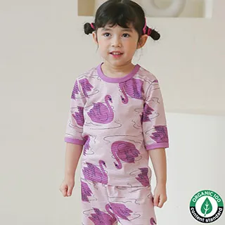 【Puco】正韓超優質嬰幼兒/兒童七分袖100% 有機純棉家居服/睡衣/家居套裝組_打火英雄(PC21-002) 歷史價格詳細信息