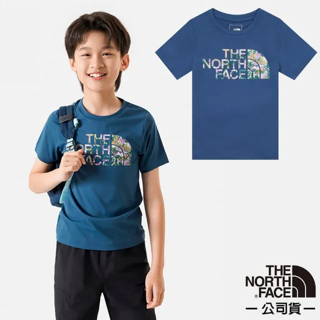 【The North Face 童 排汗快乾短T恤AP《藍》】82E8I8I/排汗衣/短T/圓領短袖 歷史價格詳細信息