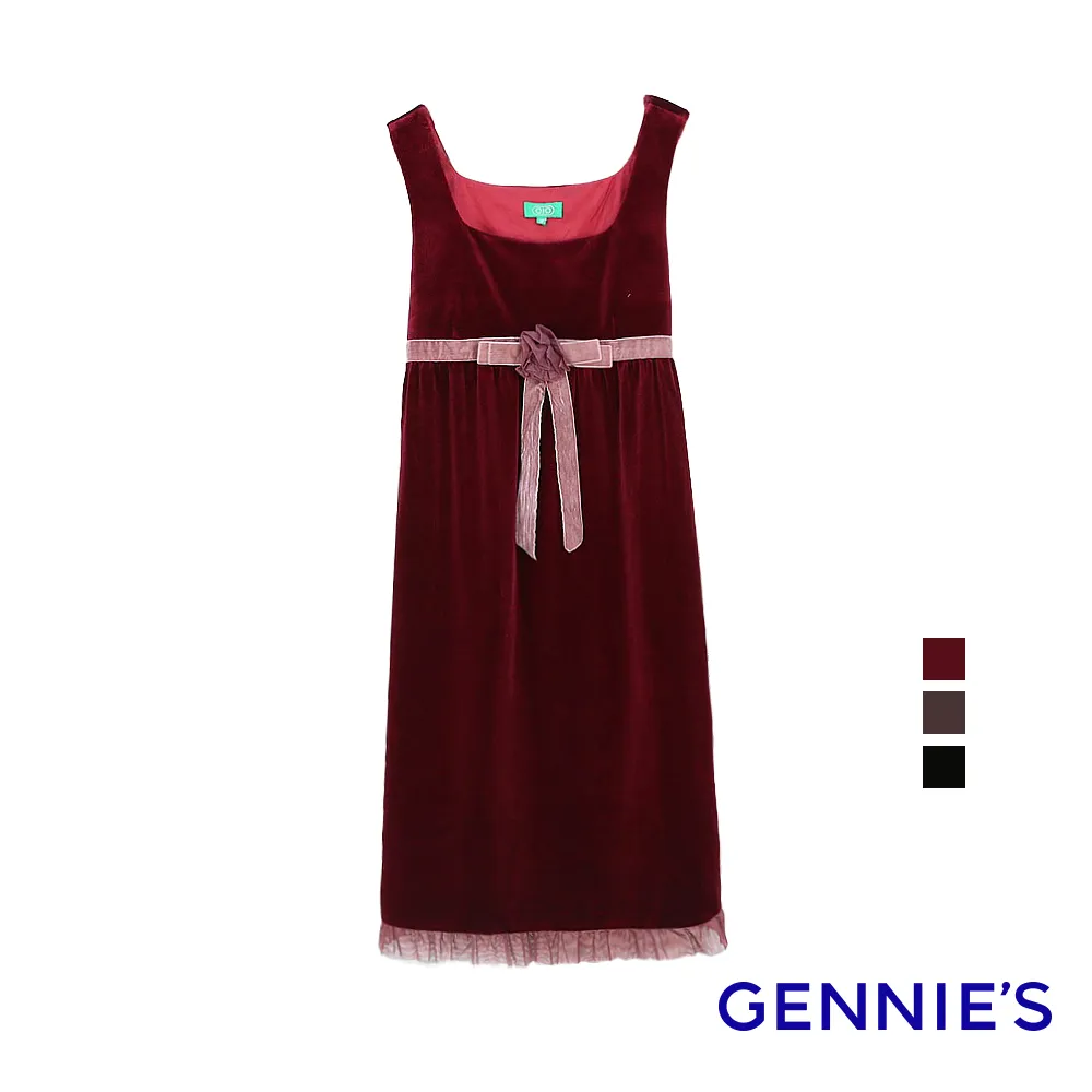 Gennies奇妮 可愛小毛領格紋保暖羊毛秋冬上衣-藍/紅(G3Y23) 歷史價格詳細信息