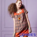 【Gennies奇妮】淘氣普普風羊毛上衣(灰/橘)G3232 歷史價格詳細信息