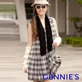 【Gennies 奇妮】簡約格紋蝴蝶結休閒上衣(白/黑G3753) 歷史價格詳細信息