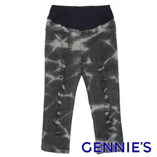 Gennies奇妮 水洗牛仔荷葉裙襬春夏短裙(G4110) 歷史價格詳細信息