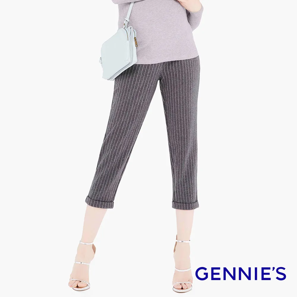 Gennies奇妮 打褶造型孕婦牛仔寬褲(藍T4H24) 歷史價格詳細信息