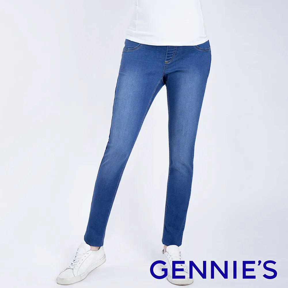 Gennies奇妮 彈力窄管顯瘦修身褲(卡其T4F09) 歷史價格詳細信息