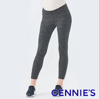 【Gennies 奇妮】SLIM交叉後V長褲-灰(孕婦褲 運動褲 彈力褲 前高腰 後低腰) 歷史價格詳細信息