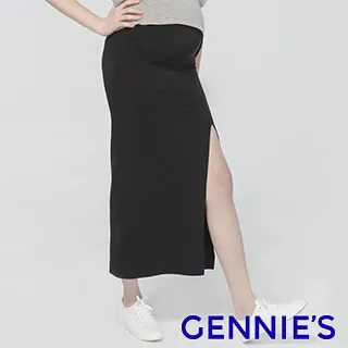 Gennies奇妮 側開衩性感孕婦長裙(灰T4J06) 歷史價格詳細信息