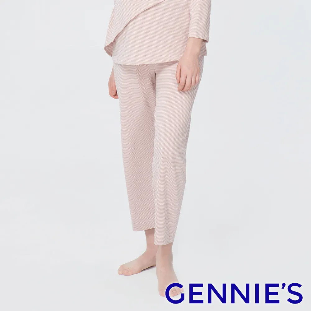 Gennies奇妮 條紋休閒孕婦哺乳上衣-灰白條(TPA36) 歷史價格詳細信息