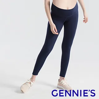 【Gennies 奇妮】FITNESS蜜桃輕托運動褲-藍(孕婦褲 彈力褲 韻律褲 修身 機能布) 歷史價格詳細信息