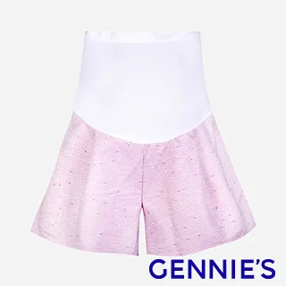 Gennies奇妮 馬賽克細格孕婦短褲(淺灰C4A53) 歷史價格詳細信息