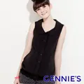 Gennies奇妮 氣質黑圓點圍巾秋冬上衣-黑(G3407) 歷史價格詳細信息