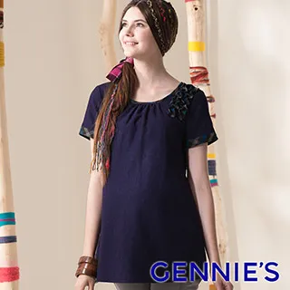 Gennies奇妮 素雅紫情羊毛秋冬寬版上衣(G3413) 歷史價格詳細信息