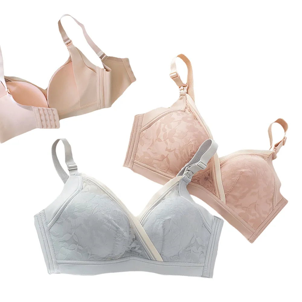 哺乳內衣 孕婦內衣 上開式無鋼圈蕾絲性感內衣 雪倫小舖 歷史價格詳細信息