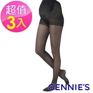 【Gennies 奇妮】高彈性透膚薄絲襪6入組-黑(孕婦褲襪 腹圍加寬) 歷史價格詳細信息